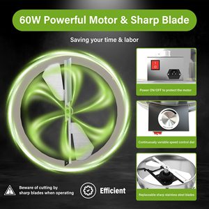 18\" Wet Dry Automatic Electric <strong>Bud</strong> <strong>Trimmer</strong> Machine for Industrial Table Bowl Leaf Trimming OEM Garden Garden Hand Tool - Product Image 5