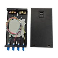 Boîtier terminal fibre optique monomode duplex LC UPC 8 cœurs, en acier, pour montage mural ou sur bureau, pour l'infrastructure de réseau d'entreprise