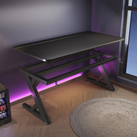 Table de jeu moderne en métal élargie, haute performance, avec surface en fibre de carbone épaissie, pour chambre à coucher