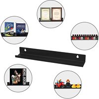 Support d'étagère en aluminium doré et laiton écologique avec revêtement en poudre, barre profilée robuste et antirouille pour support de tour d'ordinateur moderne
