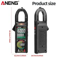 Testeur de tension ANENG ST213 avec grand écran couleur, multimètre numérique à pince Hz NCV pour voiture, courant DC/AC, 6000 comptes, 400A, ohmmètre