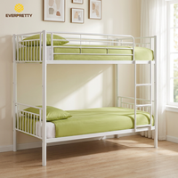 Fournisseur de mobilier commercial pour dortoirs scolaires, lits en métal, lits superposés démontables pour étudiants avec échelle