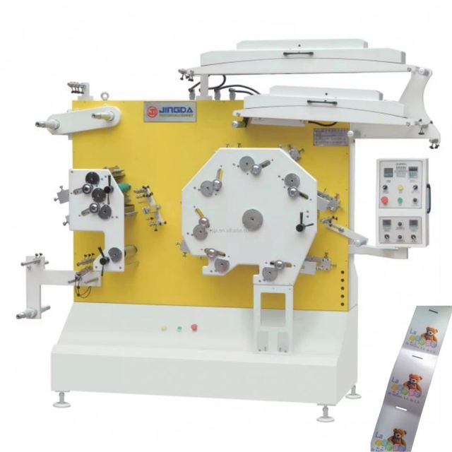 Commercial New Flexo Label Printer 7-Color CI Structure Double Side Garment Wash Care Label Printing Machine