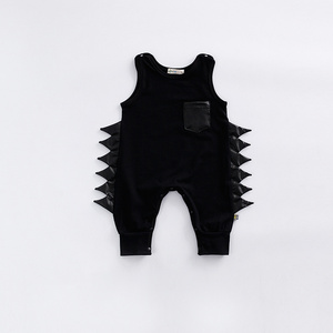 Ropa de Bebé Transpirable al por Mayor, Ropa de Verano sin Mangas para Bebé Niño, Pelele Color Coral - Product Image 4