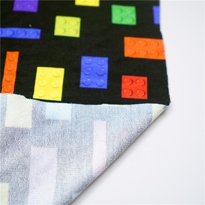 Vải Terry Pháp Co Giãn Vải Cotton Tre In Kỹ Thuật Số Tùy Chỉnh Không MOQ Dùng Cho Hàng May Mặc 280gsm - Product Image 3