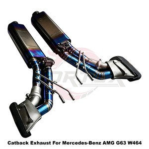 Vortex Global-Shop Preferred Carbon-Trimmed Titanium Piping For Mercedes-Benz AMG G63 W464 Layout - Product Image 3