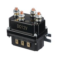 Relais de treuil électrique 12V 250A à 4 bornes, solénoïde de relais positif et négatif pour moteur de treuil de voiturette de golf, ATV, UTV