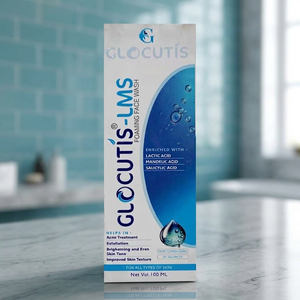 S-LMS Glocutis Advanced Foaming Face Wash 100ml Formule à l'acide lactique, mandélique et salicylique pour le contrôle de l'acné, l'exfoliation et la peau - Product Image 3