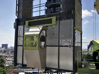 Monte-charge de chantier à double cage SCC200 de marque renommée pour la construction, à vendre