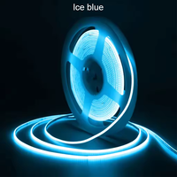 Kit de bande LED COB à gradateur 3 touches USB 5V, haute luminosité, IP20, cuivre, 5M, 50000H, multicolore, auto-adhésif, pour décoration de meuble TV