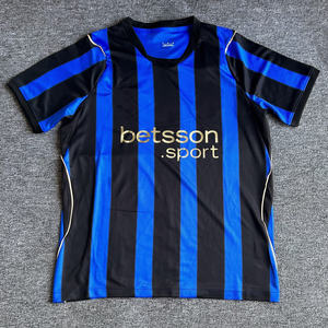 ชุดฟุตบอลฤดูร้อน ฤดูกาลใหม่ 2026/27 เสื้อทีมเหย้ามิลาน คอกลม แขนสั้น ผ้าโพลีเอสเตอร์/ไนลอน แห้งเร็ว ชุดยูนิฟอร์มสโมสรยุโรป - Product Image 2