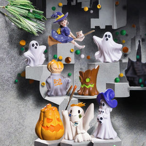 Ornamenti artigianali in resina in miniatura accessori per decorazioni da <span class=keywords><strong>giardino</strong></span> fata di Halloween villaggi in miniatura e statuette religiose/cartoni animati - Product Image 3