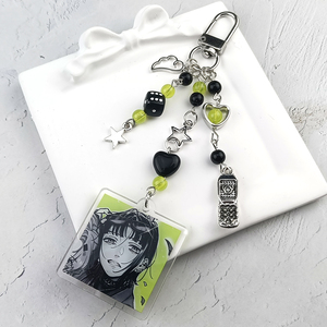 Llavero de cuentas a juego de Aya y Mitsuki de Anime Tgswiiwagaa, joyería Y2K hecha a mano, regalo de cosplay para fans - Product Image 4