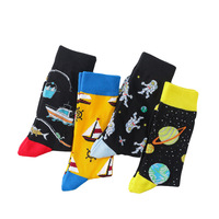 Coton tissé tricoté décontracté anti-dérapant chaussettes hommes femmes fou coloré drôle dessin animé Anime équipage hauteur OEM solide respirant corps