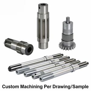 Eje de Transmisión de Precisión, Eje de Acero Inoxidable con Ranuras, Mecanizado CNC para Auto RC/Helicóptero, Planos Eléctricos - Product Image 1