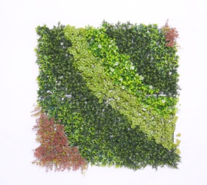 Échantillon gratuit Mur vert artificiel Tissu certifié UV <span class=keywords><strong>Haie</strong></span> de plantes décoratives PE Tenture murale 100cm Arbustes Plantes en pot Pelouse - Product Image 5
