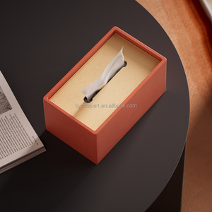 Hiện Đại Hình Chữ Nhật Shape Màu Xanh Lá Cây Bê Tông <span class=keywords><strong>Tissue</strong></span> Hộp Giấy Với Kim Loại Bìa Biểu Tượng Tùy Chỉnh Dễ Thương Cho Nhà Khách Sạn Văn Phòng Phòng Khách - Product Image 2