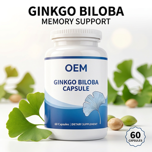 Cápsulas de Ginkgo Biloba OEM, 60 Cápsulas, Formulación para el Apoyo de la Memoria, Personalización, Marca Privada - Product Image 1
