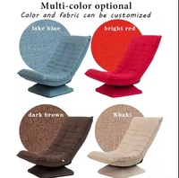 Chaise de jeu moderne en métal avec coussins tuftés réglables et pivotants à 360 degrés pour le bureau à domicile et le salon du canapé togo
