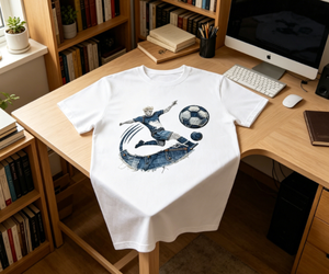 T-Shirt Casual da Uomo con Stampa DTF, Traspirante e Resistente, Unisex, 210GSM, 100% Cotone - Product Image 2