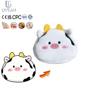 Porte-monnaie personnalisé Uyeah pour femme, motif vache laitière, portefeuille portable <span class=keywords><strong>en</strong></span> peluche, petit sac à monnaie <span class=keywords><strong>en</strong></span> maille lavée, porte-clés, jouets <span class=keywords><strong>en</strong></span> peluche - Product Image 1