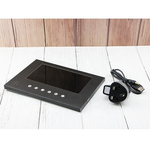 Promotional Gift Packaging Card 7 Inch LCD Screen HD Video Art <strong>Paper</strong> Folded <strong>Leaflet</strong> Thin Black Board Brochure Lithium Battery - Product Image 2