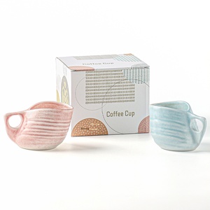 <span class=keywords><strong>Taza</strong></span> de Cerámica Espiral con Relieve Estilo Japonés Retro JY, con Impresión de Logotipo, Popular en Línea, Creativa y Elegante para Café y Leche - Product Image 5