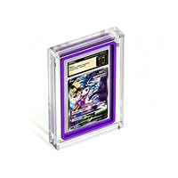 Présentoir de cartes à collectionner en acrylique personnalisé de qualité supérieure pour cartes sportives rares et jeux de cartes, idéal pour les cartes Pokémon SWSH BLACK STAR 2021