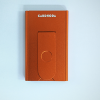 Porte-cartes de crédit en aluminium pour hommes Usinage CNC RFID Blocage Anti-Scan Portefeuille de cartes bancaires