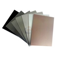 Panel Compuesto de Aluminio con Superficie Cepillada en Negro y Plata, Alucobond, Panel ACM Interior de Aluminio Cepillado