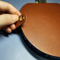 Étui pour raquette de tennis de table, housse pour pagaie de ping-pong, protection en cuir PU et caoutchouc avec fermeture magnétique pour la protection de la raquette