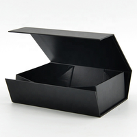 Vente en gros de boîte d'emballage électronique en carton avec logo personnalisé boîte cadeau de luxe noire en papier magnétique