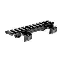 Base de connexion creuse en alliage d'aluminium usiné CNC de qualité supérieure, 120 mm, 11 fentes, boucle en forme de griffe, interface 21 mm, pour la chasse en extérieur