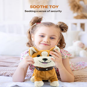 Custom Walking Barking Tail Wagging Simulación Cachorro Mascota Juguete de peluche Rc Animal Lindo Control remoto Corgi Juguetes para perros de peluche - Product Image 3