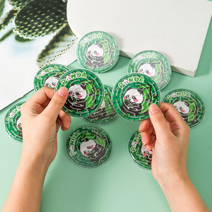 Panda Mini Handheld <b>Marble</b> Maze <b>Game</b> Plastic Puzzle Toy For Kids Age 2 4 Years Unisex Green Color - Product Image 2