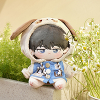 Peluche personnalisée en une seule pièce, unisexe, personnage d'anime, poupée Kpop avec vêtements et accessoires amovibles, rembourrage en coton PP