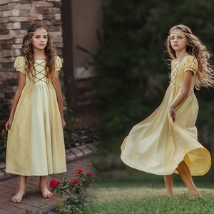Vestido de punto estilo <span class=keywords><strong>princesa</strong></span> Belle para <span class=keywords><strong>Cenicienta</strong></span> Blancanieves para niñas disfraces de TV y películas - Product Image 2