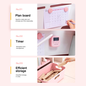 Bureau d'étude ergonomique moderne en bois pour enfants avec design multifonctionnel et fonction de réglage en hauteur pour la maison, la chambre et le salon - Product Image 4