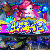 Machine de jeu de tir aux poissons sirène guerrière multijoueur, matériel stable, jeu vidéo 65 pouces