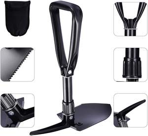 متعددة الوظائف المحمولة مجرفة قابلة للطي التخييم مجرفة المجرف طيها مجرفة مع مقبض طويل - Product Image 2