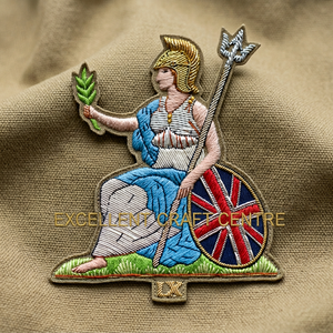 Parche Bordado de Encaje de Alta Calidad QUEEN IX, Insignia Circular de Tela para Coser, Diseño de Lujo para Prendas - Product Image 2