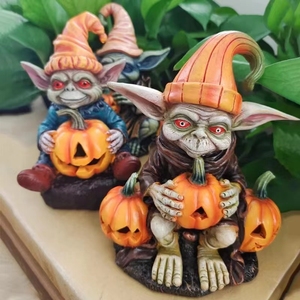 Adornos de Resina de Halloween WXA12, Calabaza Extraterrestre, Decoración para el Hogar, Decoración de Jardín, <span class=keywords><strong>Duendes</strong></span> de Resina, Manualidades - Product Image 4