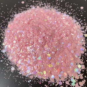 Vendita calda 2oZ Shaker in poliestere Macaroon Glitter olografico per oggetti in resina per occhi - Product Image 5