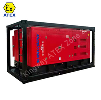 Kompresor Udara Diesel Anti Ledakan Zona ATEX 2, Pelumas Sekrup, PLC 375CFM, Bersertifikasi DNV GL ST E271, Dilengkapi Rangka Pengangkat