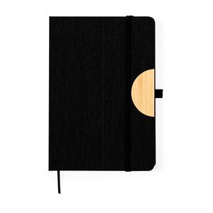 Soporte para Teléfono de Bambú Ecológico con Logotipo Personalizado, Nuevo y Promocional, Libreta de Notas de Tela Dura RPET 300D para Uso en la Oficina - Product Image 1