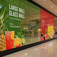 Pantalla LED Transparente de Gran Formato para Paredes de Cristal de Centros Comerciales, Pantalla de Cristal Completa