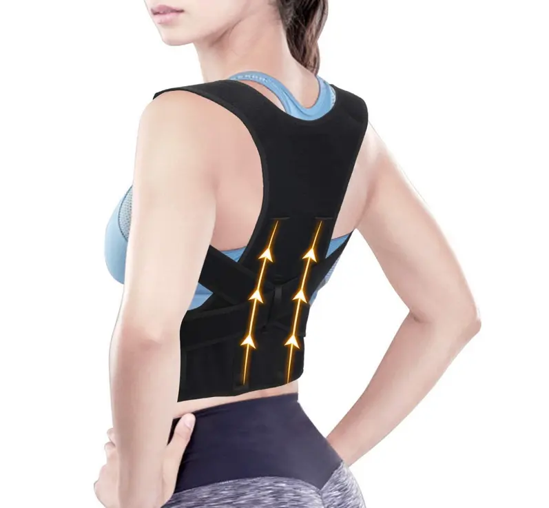 Posture Corrector Adjustable Back Shoulder Correction Brace Belt Clavicle Breathable Material Humpback Back Pain Relief