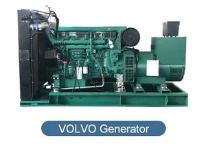 Volvo penta100kw 150kw 200kw 300kw, tipo aberto e silencioso 6 cilindros conjunto de gerador diesel