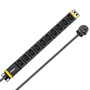 Unidades de distribuição de energia, 19 polegadas 1u pdu 250v 16a 10 saídas c13 rack de montagem pdu distribuidor de energia soquete de distribuição de energia