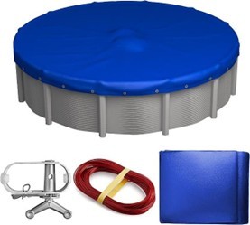 Couverture d'hiver pour <span class=keywords><strong>piscine</strong></span> portable ronde de 24 pieds, tissu en bâche Oxford 420D pour couverture de <span class=keywords><strong>piscine</strong></span> <span class=keywords><strong>hors</strong></span> <span class=keywords><strong>sol</strong></span> - Product Image 3